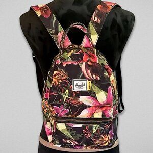 Herschel Supply Co. Hoffman Nova Mini Backpack Floral Tropical Print Black/Pink
